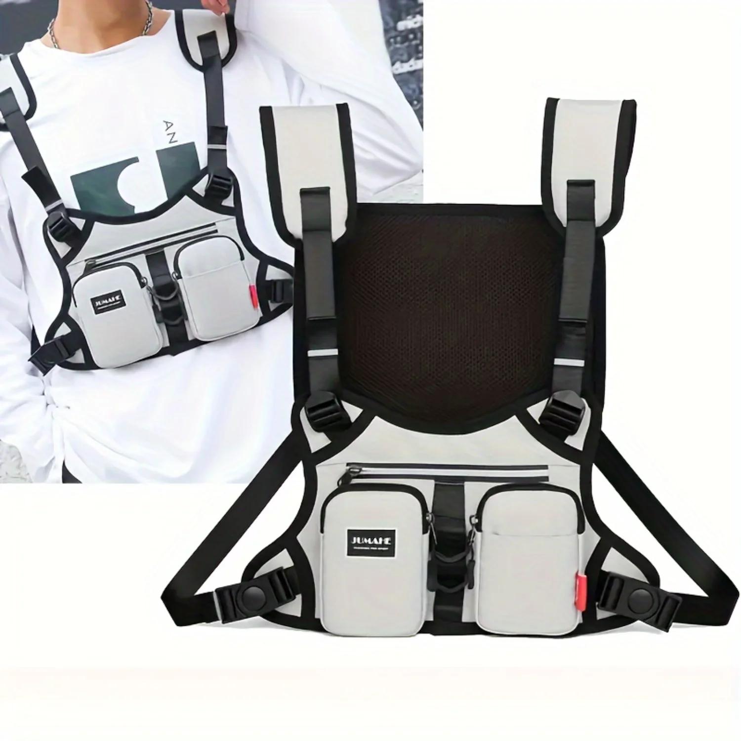 Fashion Cycling Running Chest Bag, Fitness Jogging Mobile Phone Sports Backpack. Waterproof & Light-proof Outdoor Trendy Vest Ba
Fashion Cycling Running Chest Bag, Fitness Jogging Mobile Phone Sports Backpack. Waterproof & Light-proof Outdoor Trendy Vest Ba