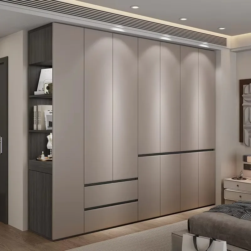 Custom hotel wardrobe, modern vertical wall-mounted wooden wardrobe, home furniture.
Custom hotel wardrobe, modern vertical wall-mounted wooden wardrobe, home furniture.
