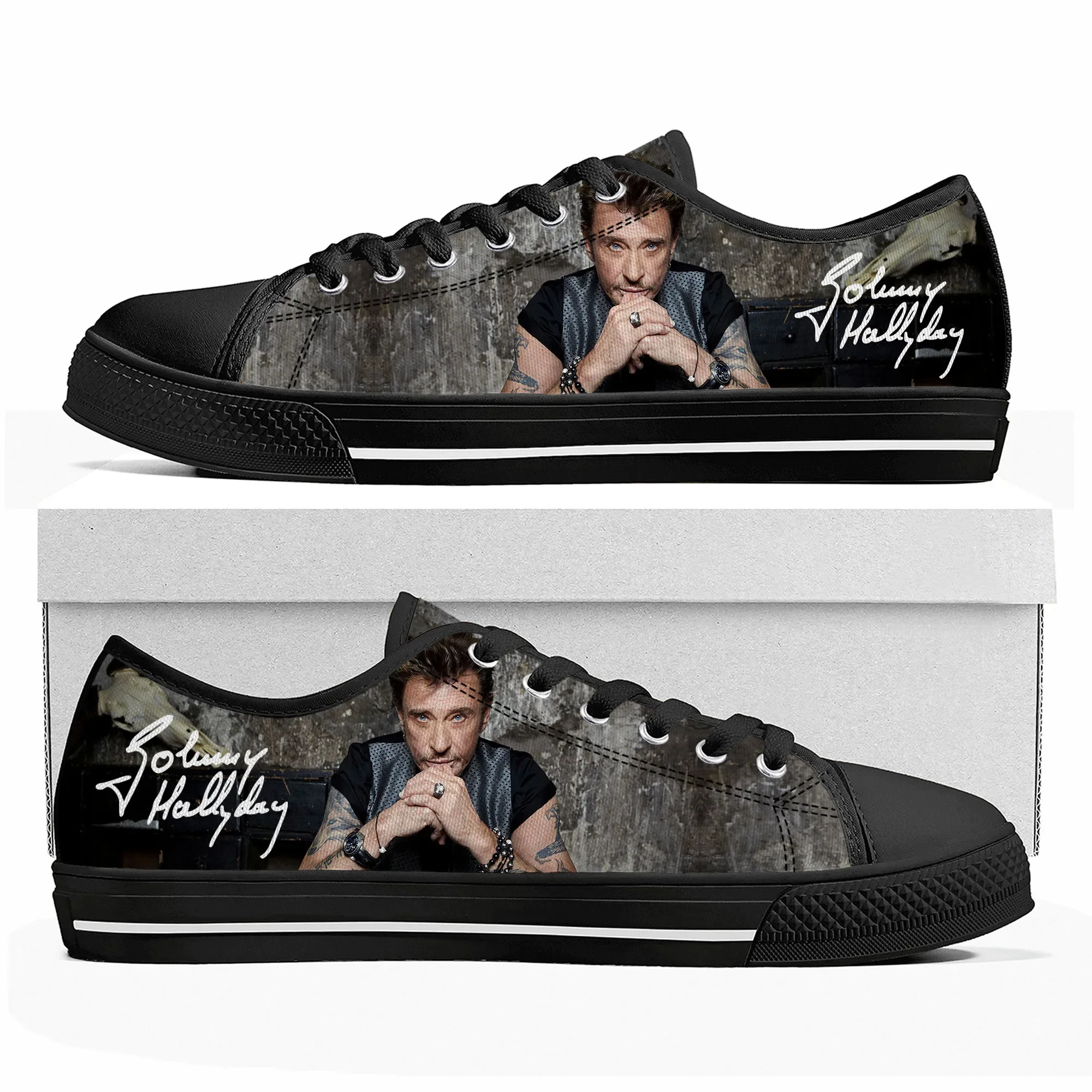 Johnny Hallyday Rock Singer Low Top High Quality Sneakers Mens Women Teenager Canvas Sneaker Casual Couple Shoes Custom Shoe
Johnny Hallyday Rock Singer Low Top High Quality Sneakers Mens Women Teenager Canvas Sneaker Casual Couple Shoes Custom Shoe
