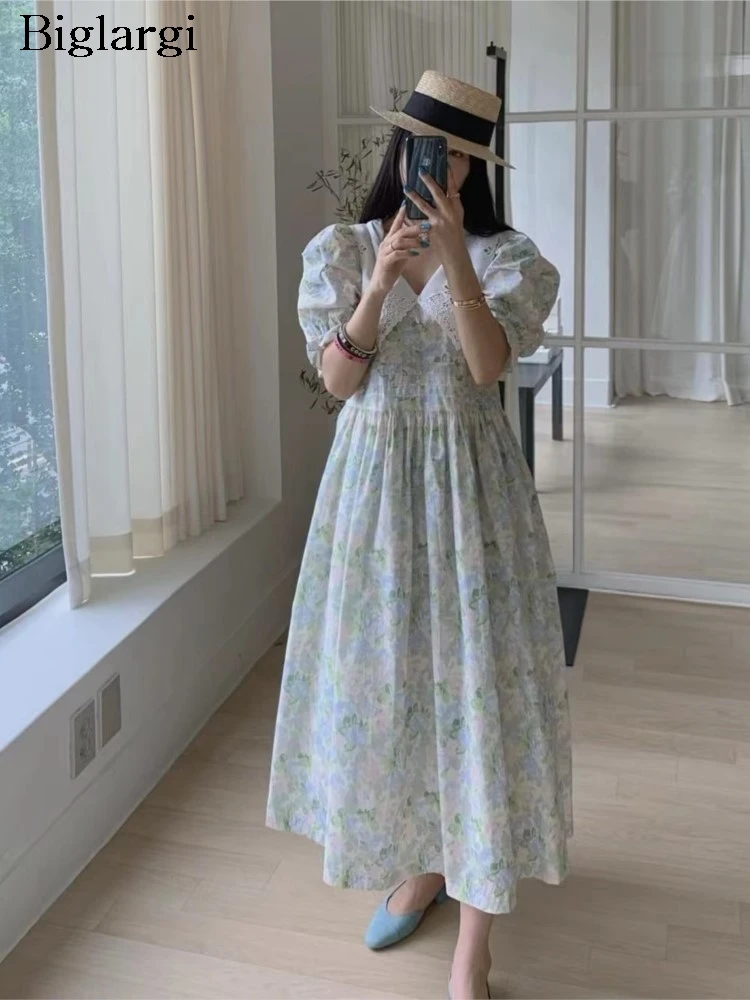 Summer Dress Women Embroidery Fashion Sweet Flower Floral Print Ladies Dresses Ruffle Loose Korean Style Woman Dress
Summer Dress Women Embroidery Fashion Sweet Flower Floral Print Ladies Dresses Ruffle Loose Korean Style Woman Dress