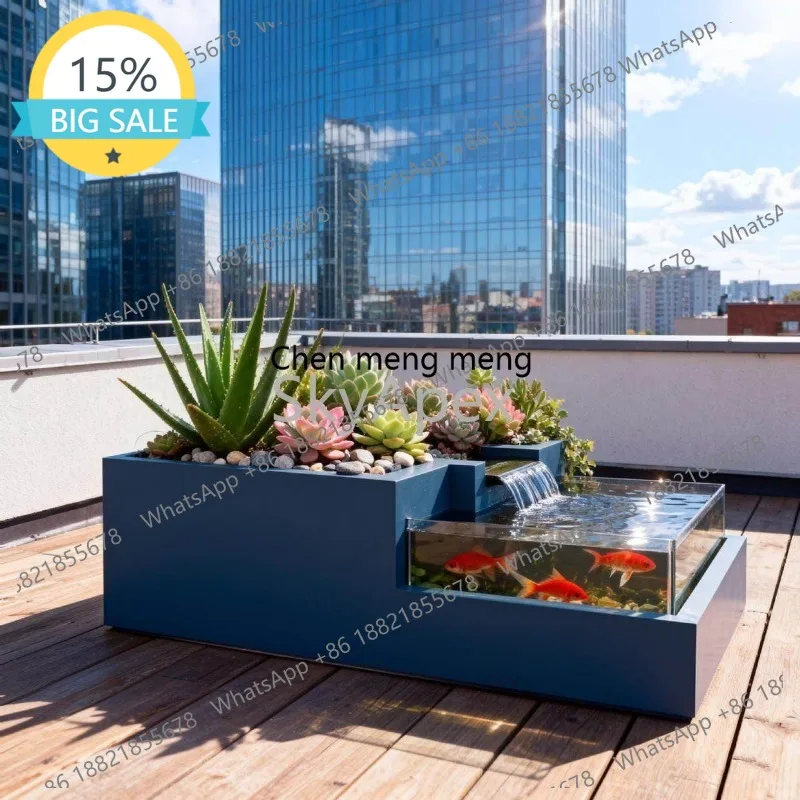 M45 Stainless Steel Glass Ecological Fish Tank with Swamp Circulating Filter Flowing Water Landscape for Balcony Garden Yard Dec
M45 Stainless Steel Glass Ecological Fish Tank with Swamp Circulating Filter Flowing Water Landscape for Balcony Garden Yard Dec
