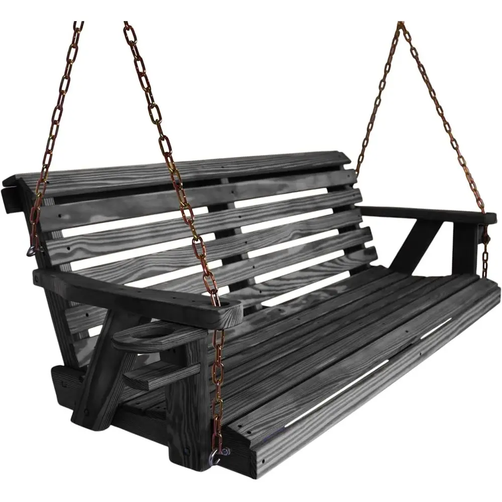 Heavy-Duty Outdoor Hanging Bench, Solid Yellow Pine, Handcrafted USA, Porch Cupholder Swing
Heavy-Duty Outdoor Hanging Bench, Solid Yellow Pine, Handcrafted USA, Porch Cupholder Swing