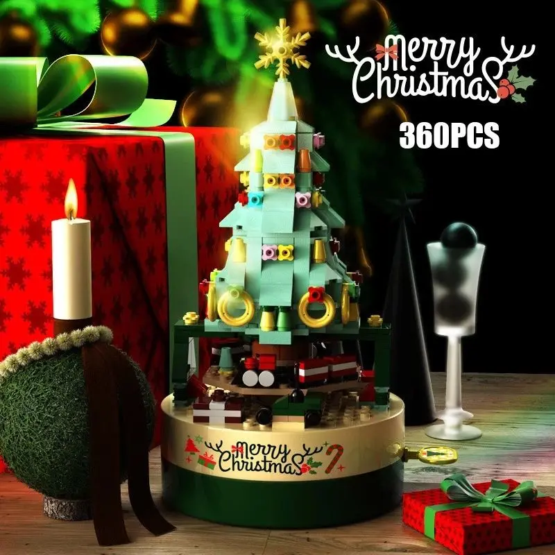 JK1302 Christmas Gift Music Box Children's Educational Assembling Small Particle Building Blocks Toy Christmas Decoration Tree
JK1302 Christmas Gift Music Box Children's Educational Assembling Small Particle Building Blocks Toy Christmas Decoration Tree