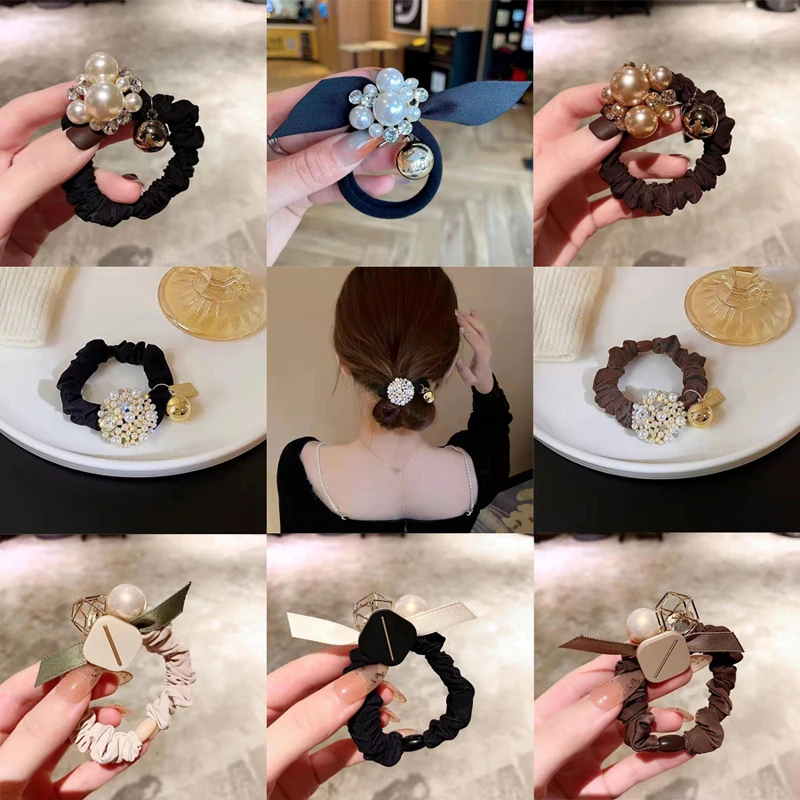 Pearl Rhinestone Head Rope Female Ponytail Vintage Simple Temperament High-Grade Sense Hair Rope Hair Accessories For Women
Pearl Rhinestone Head Rope Female Ponytail Vintage Simple Temperament High-Grade Sense Hair Rope Hair Accessories For Women