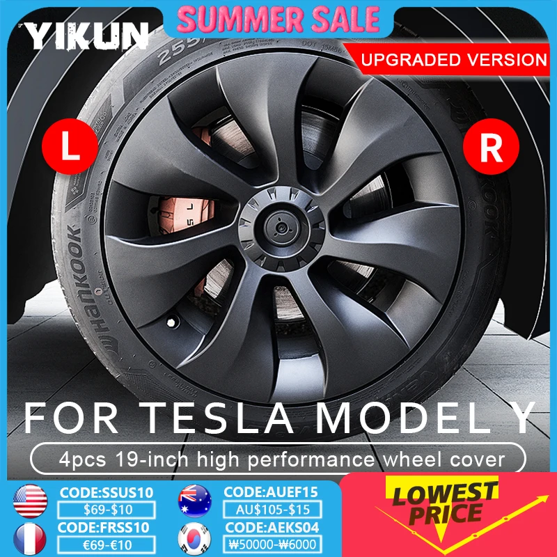 4PCS Wheel Cover Performance Replacement for Tesla Model Y 19 Inch Wheel Caps Automobile Hubcap Full Cover Accessorie 2023 2024
4PCS Wheel Cover Performance Replacement for Tesla Model Y 19 Inch Wheel Caps Automobile Hubcap Full Cover Accessorie 2023 2024