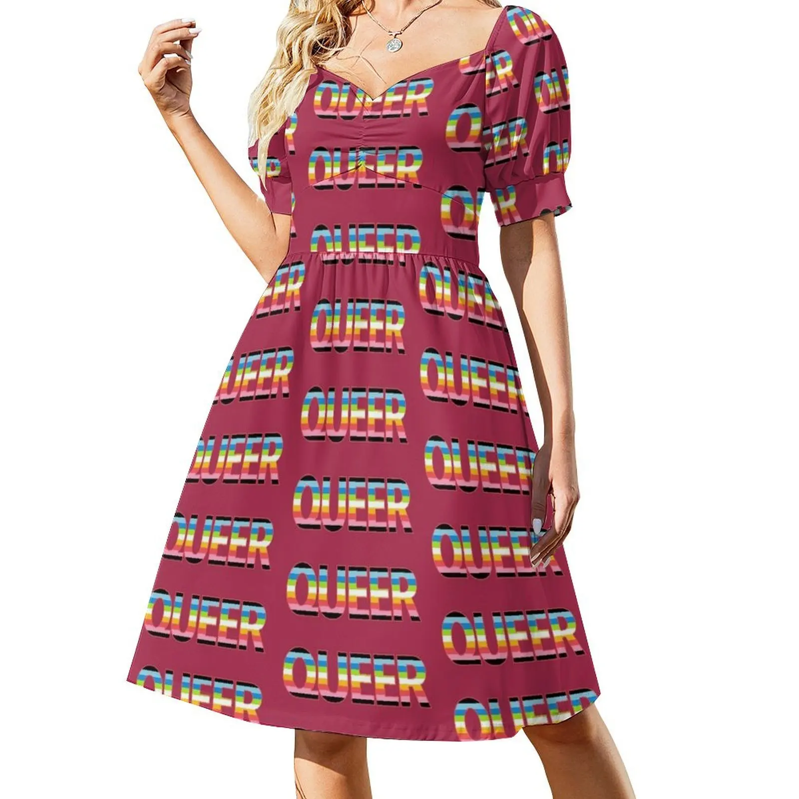 QUEER - Queer Pride Flag 4.0 Short-Sleeved Dress summer dress for women 2025 prom dresses
QUEER - Queer Pride Flag 4.0 Short-Sleeved Dress summer dress for women 2025 prom dresses