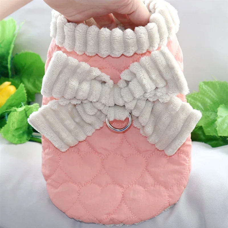 Cute Bow Pet Cotton Coat Teddy Winter Clothes Bichon Frise Pomeranian Warm Down Coat Small Dog Solid Color Coat
Cute Bow Pet Cotton Coat Teddy Winter Clothes Bichon Frise Pomeranian Warm Down Coat Small Dog Solid Color Coat