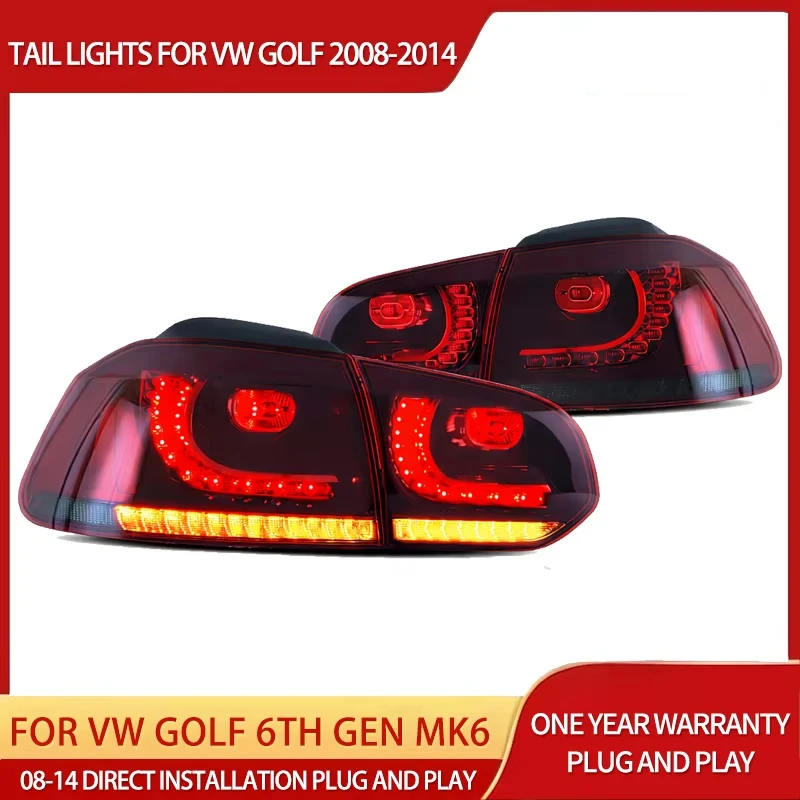 For 08-14 VW Golf 6th Gen Mk6 Hatchback LED Aftermarket Tail Lights With Amber Sequential Turn Signal
For 08-14 VW Golf 6th Gen Mk6 Hatchback LED Aftermarket Tail Lights With Amber Sequential Turn Signal