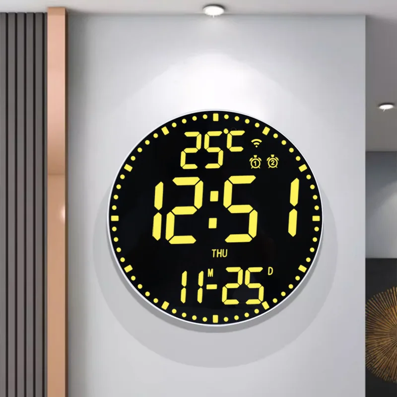 Wall Mounted Clock Japanese Style Digital Living Room Circular Office Electronic Multifunctional Simple Silent Design Decoration
Wall Mounted Clock Japanese Style Digital Living Room Circular Office Electronic Multifunctional Simple Silent Design Decoration