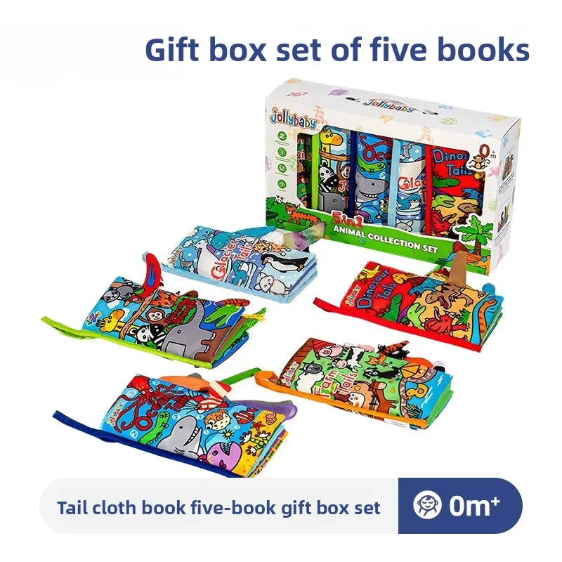 Animal Tails Collection Cloth Book Gift Box Safe Tear Resistant Educational Enlightenment Toy Washable Growth Interaction Set
Animal Tails Collection Cloth Book Gift Box Safe Tear Resistant Educational Enlightenment Toy Washable Growth Interaction Set