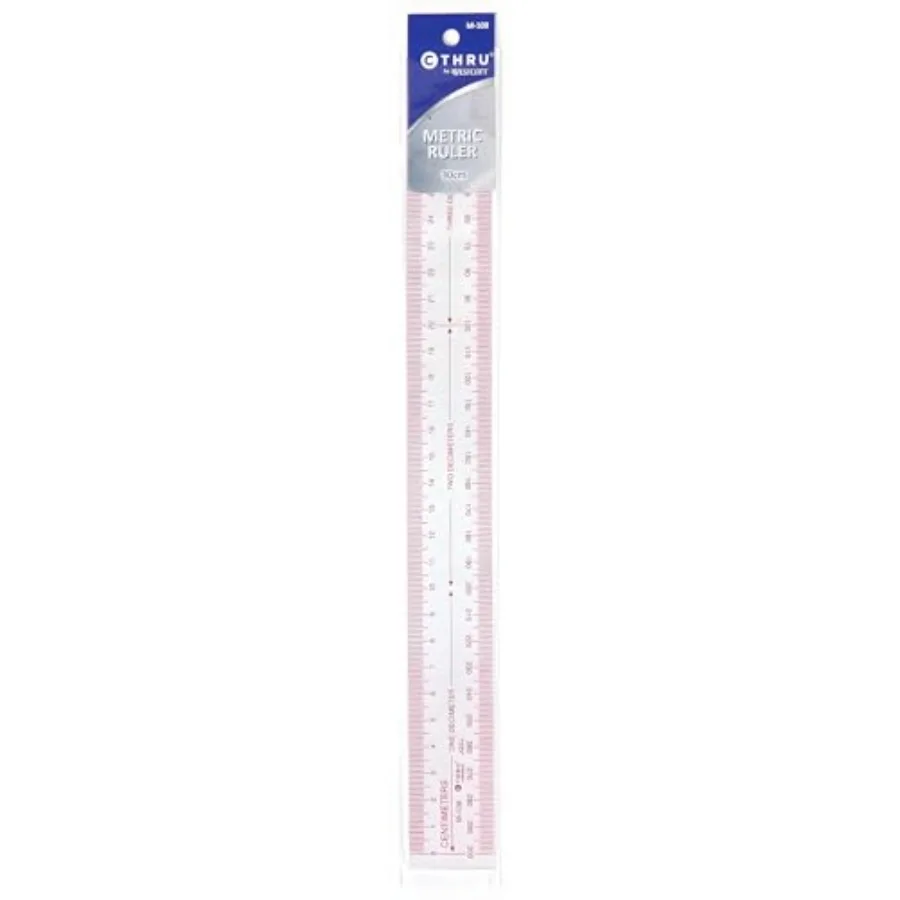 Metric Ruler 30cm for Office and School Use Transparent Plastic Clear Color Precise Laser-Etched Markings
Metric Ruler 30cm for Office and School Use Transparent Plastic Clear Color Precise Laser-Etched Markings
