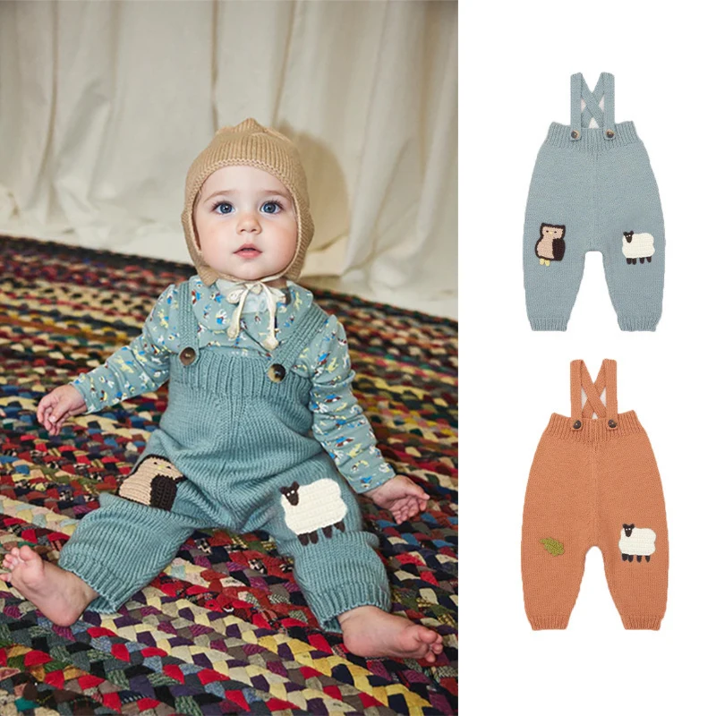 Children's Suspenders Pants 25 Autumn and Winter Children's Knitted Suspenders Pants Baby Embroidered Jumpsuit Open-crotch Pants
Children's Suspenders Pants 25 Autumn and Winter Children's Knitted Suspenders Pants Baby Embroidered Jumpsuit Open-crotch Pants