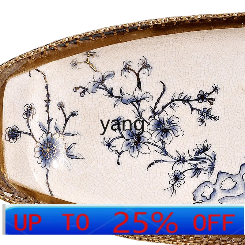 CX Ceramic Inlaid Copper Creative Decorative Plate Decoration Vintage Crafts
CX Ceramic Inlaid Copper Creative Decorative Plate Decoration Vintage Crafts