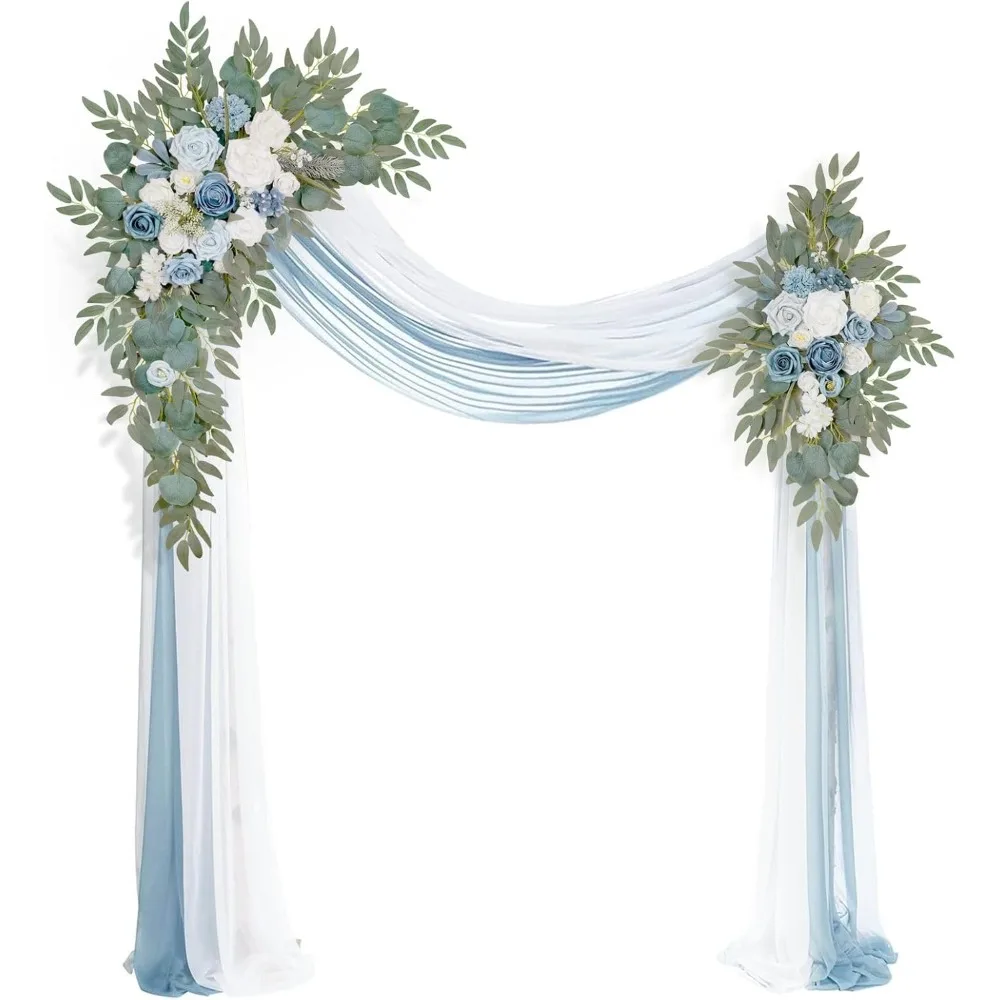 Pack of 4,2Pcs Artificial Flower Arch Decor, 2Pcs Drapes, Ceremony and Reception Background Rose Decoration
Pack of 4,2Pcs Artificial Flower Arch Decor, 2Pcs Drapes, Ceremony and Reception Background Rose Decoration