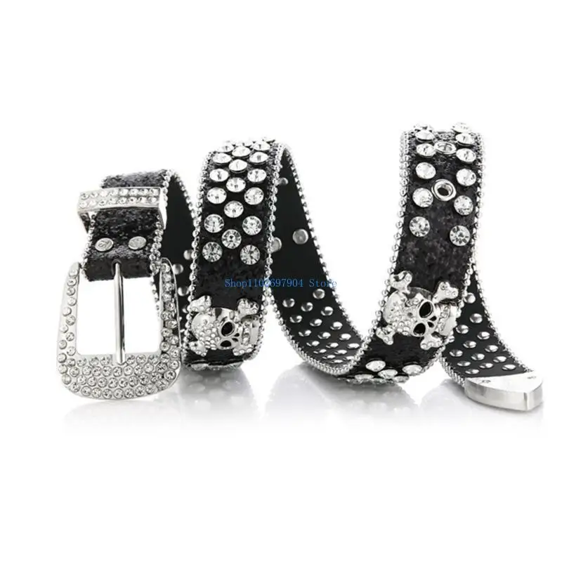 N7YF Locomotive Waist Belt Shinning Buckle Belt for Women Men Jeans Dress
N7YF Locomotive Waist Belt Shinning Buckle Belt for Women Men Jeans Dress