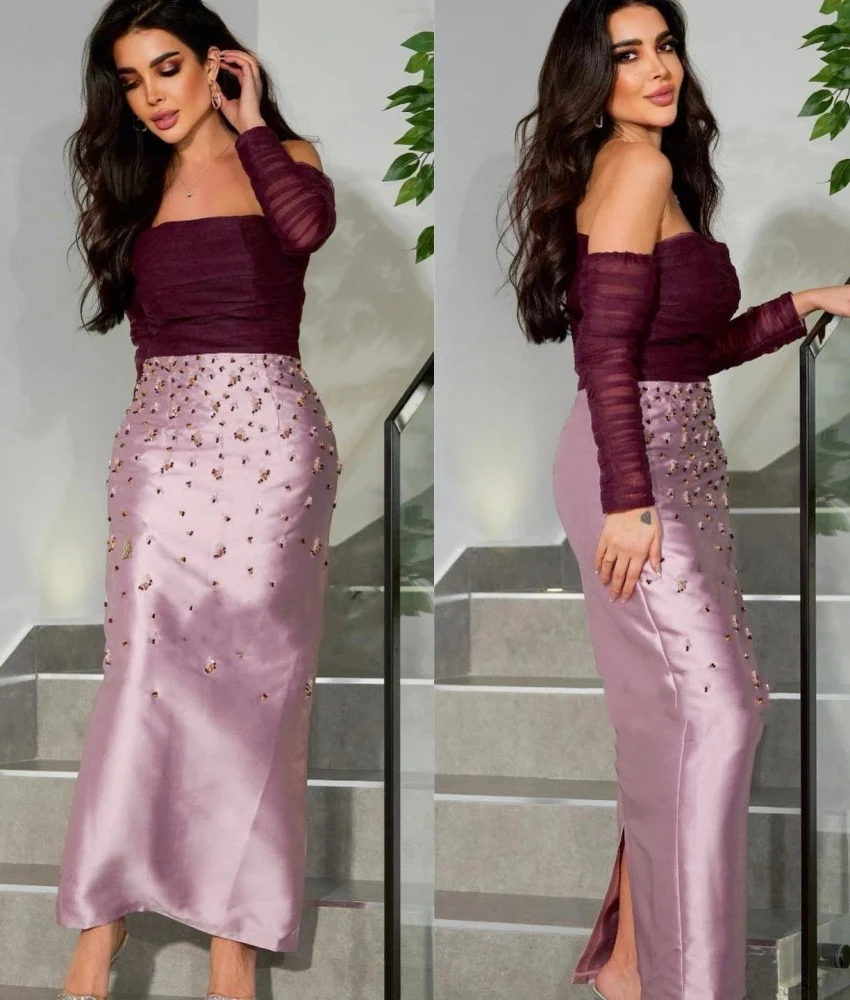Victoria Customized Sexy Satin Straight Off the Shoulder Sequined Crystal Beading Evening Dress Delicate Boat Neck Party Gowns
Victoria Customized Sexy Satin Straight Off the Shoulder Sequined Crystal Beading Evening Dress Delicate Boat Neck Party Gowns