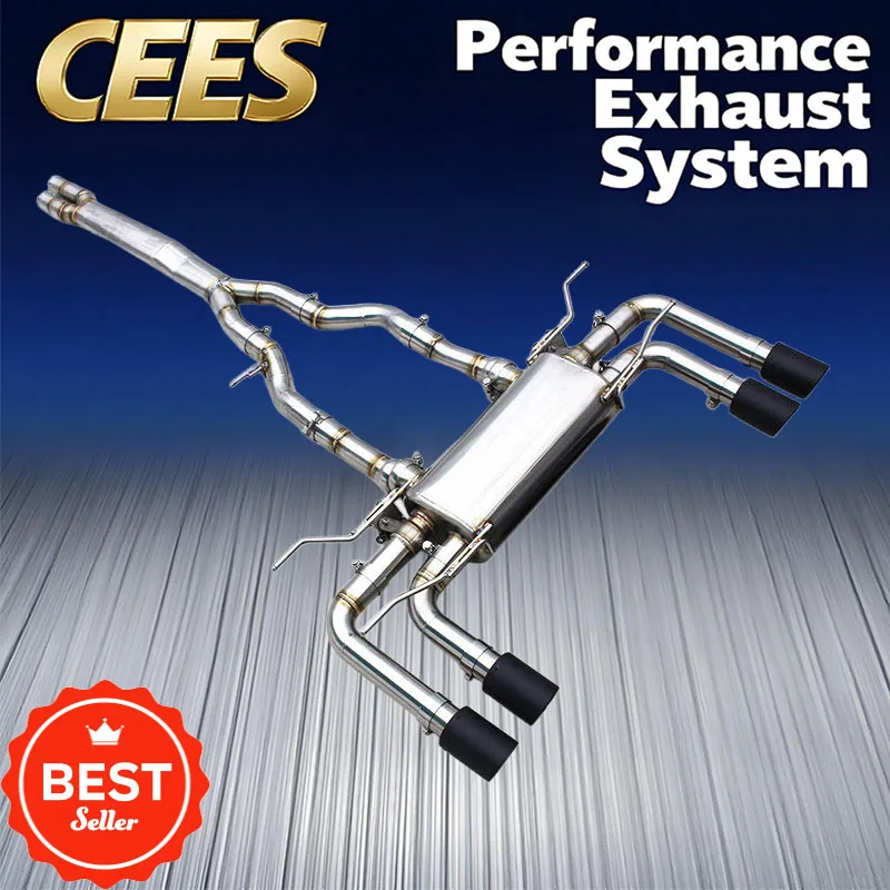 CEES Catback Muffler for Jaguar F-TYPE V8 5.0T 2014-2019 Race Car Stainless Steel Exhaust System with Valved Motor Component
CEES Catback Muffler for Jaguar F-TYPE V8 5.0T 2014-2019 Race Car Stainless Steel Exhaust System with Valved Motor Component