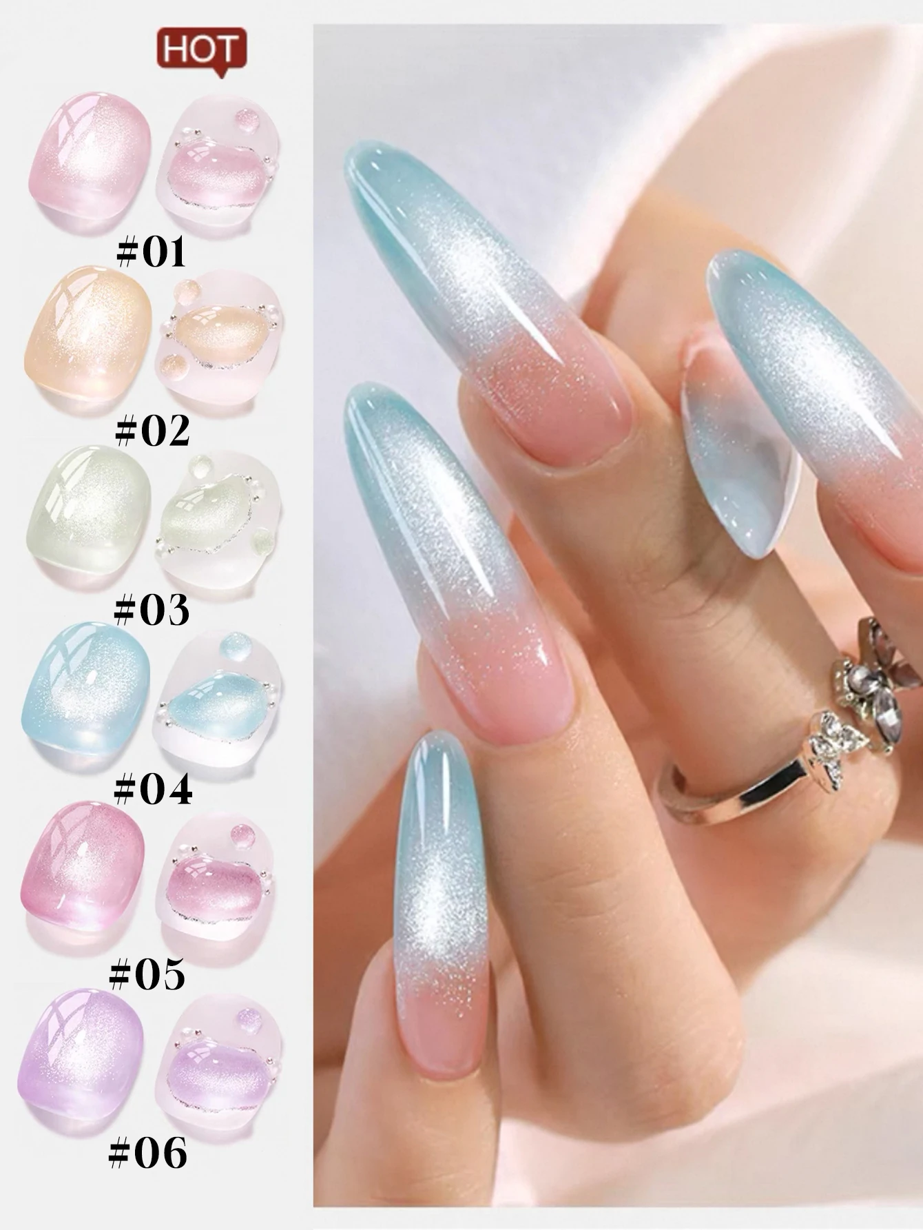 1PC 2025 New Summer and Autumn Clear Ice Cream Cat Eye Crystal Nail Gel, Seasonal Trend, Brightening and Long-lasting Cat EyeGel
1PC 2025 New Summer and Autumn Clear Ice Cream Cat Eye Crystal Nail Gel, Seasonal Trend, Brightening and Long-lasting Cat EyeGel