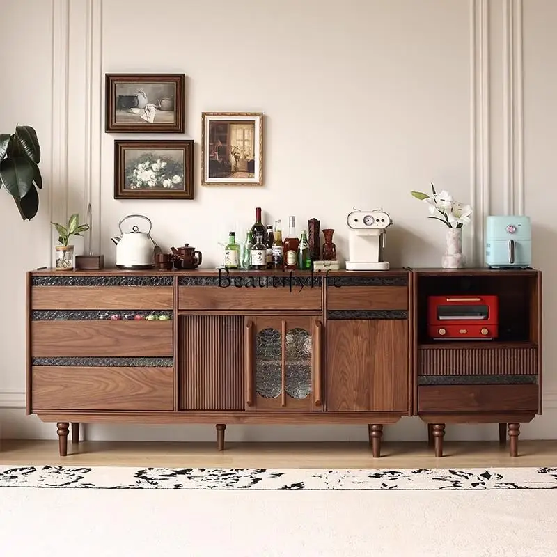 North American Black Walnut Wood Vintage Style Sideboard Retro Solid Wood Storage Cabinet
North American Black Walnut Wood Vintage Style Sideboard Retro Solid Wood Storage Cabinet