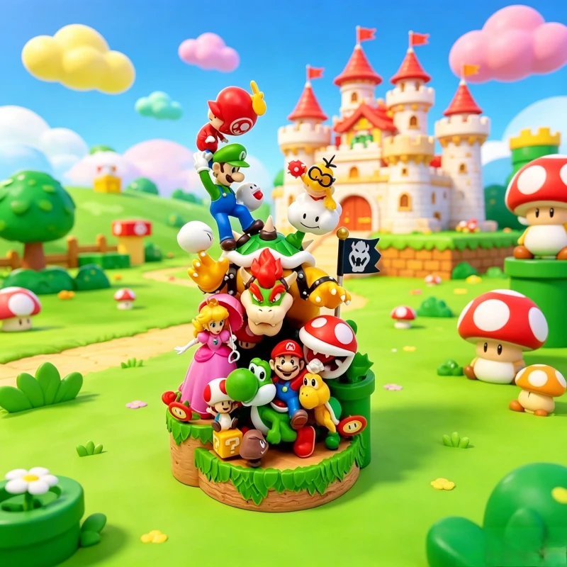 2026 New 28cm Marios Bros Figures Model Ornaments Luigi Bowser Yoshi Bowser Scene Combination Doll Kids Toys Room Decoration
2026 New 28cm Marios Bros Figures Model Ornaments Luigi Bowser Yoshi Bowser Scene Combination Doll Kids Toys Room Decoration
