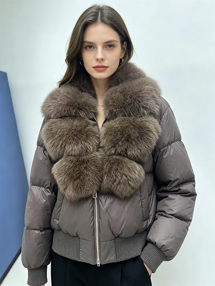 OFTBUY Women's Clothing Down Jacket with Fur Large Real Fox Fur Jacket Winter Padding Parker Outwear Female Warm Puffer Jacket
OFTBUY Women's Clothing Down Jacket with Fur Large Real Fox Fur Jacket Winter Padding Parker Outwear Female Warm Puffer Jacket