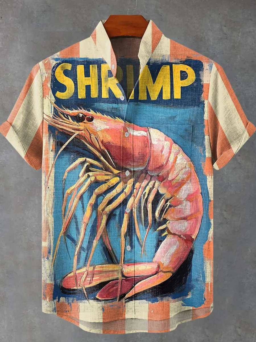 2025 Trendy Fashion Summer Hot Selling Red Shrimp Party Printed Button Shirt Casual Fashion Beautiful Printed Pattern
2025 Trendy Fashion Summer Hot Selling Red Shrimp Party Printed Button Shirt Casual Fashion Beautiful Printed Pattern