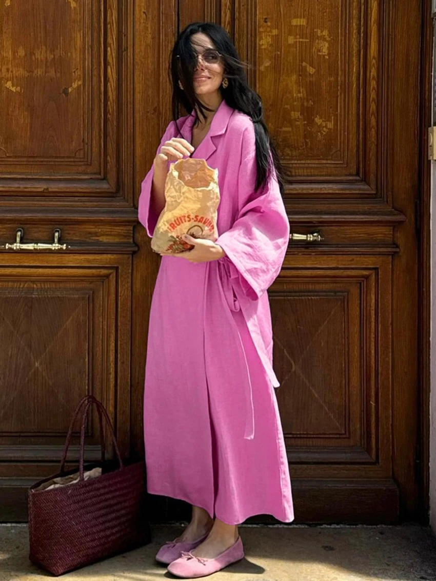 New Female Turn-Down Collar Cotton Pyjamas Long Sleeve Pajamas Lace Up Pijama Ankle-Length Nightie Dress Ladies Nightgown
New Female Turn-Down Collar Cotton Pyjamas Long Sleeve Pajamas Lace Up Pijama Ankle-Length Nightie Dress Ladies Nightgown