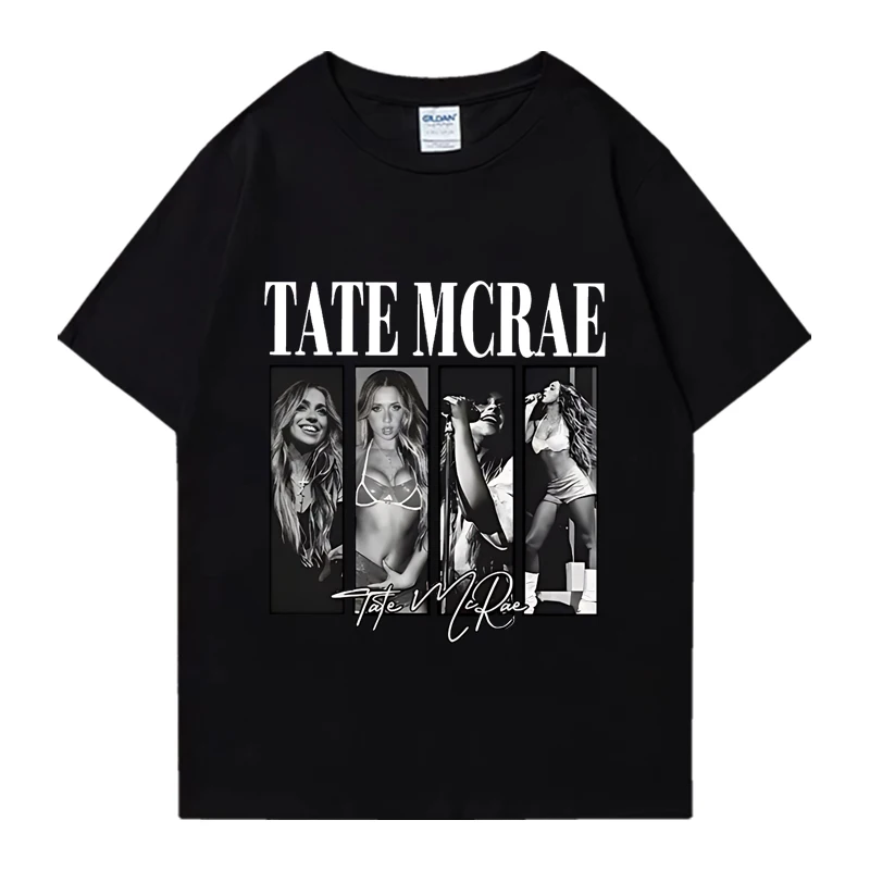 Tate McRae Signature Print T Shirt The World Tour 2025 Men's Woman Vintage T-shirts Cozy Cotton Oversized T Shirts Streetwear 
Tate McRae Signature Print T Shirt The World Tour 2025 Men's Woman Vintage T-shirts Cozy Cotton Oversized T Shirts Streetwear