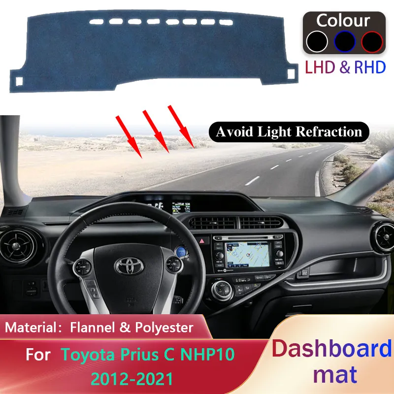 Накладка на приборную панель автомобиля для Toyota Prius C Aqua NHP10 2012 ~ 2021, противоскользящий коврик, солнцезащитный коврик, коврик для приборной панели, аксессуары
Накладка на приборную панель автомобиля для Toyota Prius C Aqua NHP10 2012 ~ 2021, противоскользящий коврик, солнцезащитный коврик, коврик для приборной панели, аксессуары