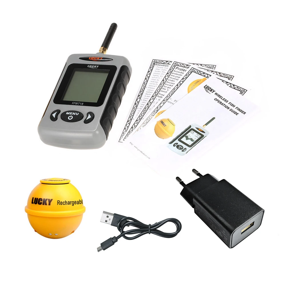 LUCKY Portable Professional Sounder Wireless Sonar Fish Finder Fishing Probe Detector Fishfinder with Dot Matrix
LUCKY Portable Professional Sounder Wireless Sonar Fish Finder Fishing Probe Detector Fishfinder with Dot Matrix