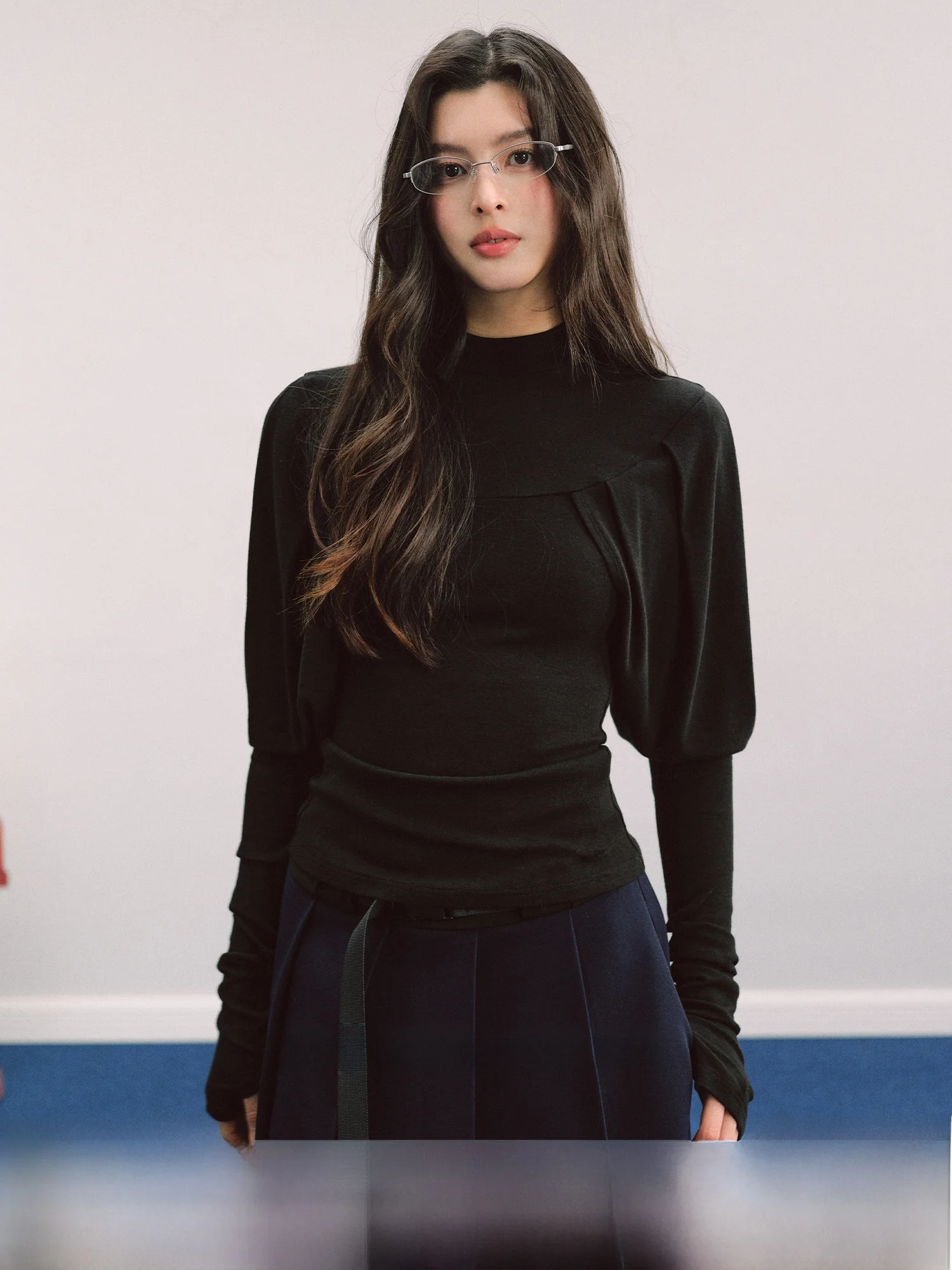 LaluneDuCiel Knitted T-Shirt Women's Winter Slim Fit Long Sleeve Half High Collar Pleated Woolen Leg Sleeve Soft Style Top
LaluneDuCiel Knitted T-Shirt Women's Winter Slim Fit Long Sleeve Half High Collar Pleated Woolen Leg Sleeve Soft Style Top