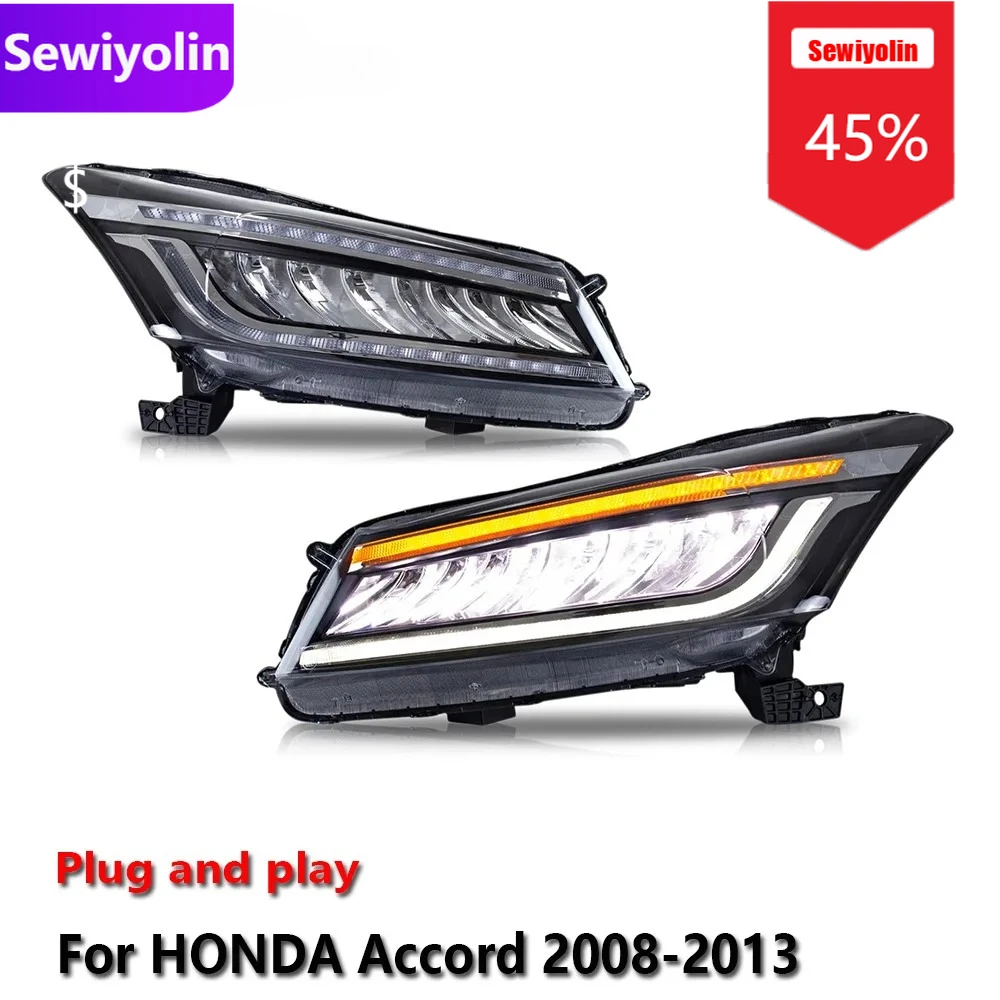 Автомобильные светодиодные фары DRL в сборе для HONDA Accord 2008-2013, противотуманные фары DRL, стоп-сигналы поворота, Plug and Play
Автомобильные светодиодные фары DRL в сборе для HONDA Accord 2008-2013, противотуманные фары DRL, стоп-сигналы поворота, Plug and Play