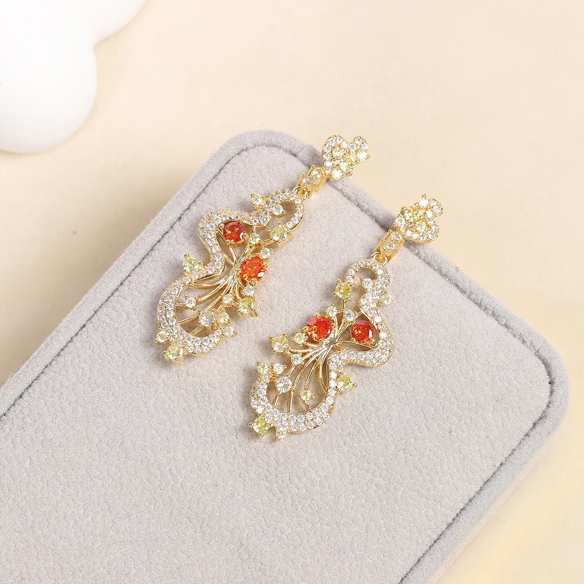 925 Silver Needle Multicolor Gemstone Art Deco Drop Earrings, Gold-Tone Statement Jewelry for Women Party Daily Wear
925 Silver Needle Multicolor Gemstone Art Deco Drop Earrings, Gold-Tone Statement Jewelry for Women Party Daily Wear
