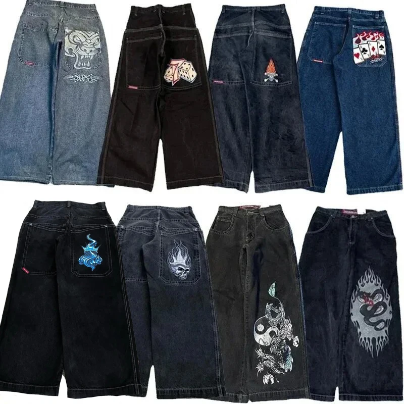 Y2K Harajuku Jeans Women American Fashion Trend Oversized Loose Hip-hop Embroidery Pattern Baggy Jeans For Men Wide Pants Street
Y2K Harajuku Jeans Women American Fashion Trend Oversized Loose Hip-hop Embroidery Pattern Baggy Jeans For Men Wide Pants Street