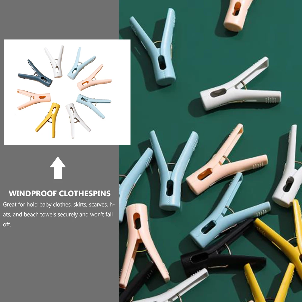 30 Pcs Clothespin Hangers Small Colored Non Slip Clips Abs Plastic Quilt Clamp Windproof Household Beach Towels Baby Clothes
30 Pcs Clothespin Hangers Small Colored Non Slip Clips Abs Plastic Quilt Clamp Windproof Household Beach Towels Baby Clothes