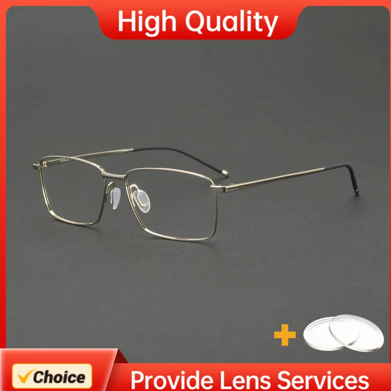 IP Plated High Quality Lightweight Titanium Business Eyeglasses Frame Full Rim Square Optical Glasses Support RX Lenses P8364
IP Plated High Quality Lightweight Titanium Business Eyeglasses Frame Full Rim Square Optical Glasses Support RX Lenses P8364