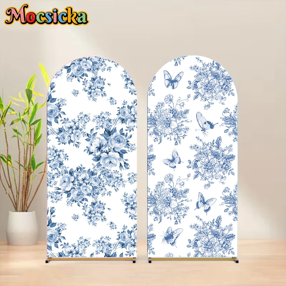 Mocsicka Arch Background Blue Art Flowers Baby Shower Birthday Party Arched Covers Backdrop Studio Shooting Props Wedding Decors
Mocsicka Arch Background Blue Art Flowers Baby Shower Birthday Party Arched Covers Backdrop Studio Shooting Props Wedding Decors