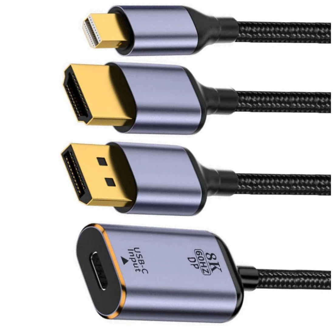 USB Type C разъем «мама» для HDTV, Displayport и мини-порта дисплея, выход «папа», кабель HDTV 8K @ 60 Гц 4K @ 120 Гц для планшетов, телефонов, ноутбуков
USB Type C разъем «мама» для HDTV, Displayport и мини-порта дисплея, выход «папа», кабель HDTV 8K @ 60 Гц 4K @ 120 Гц для планшетов, телефонов, ноутбуков