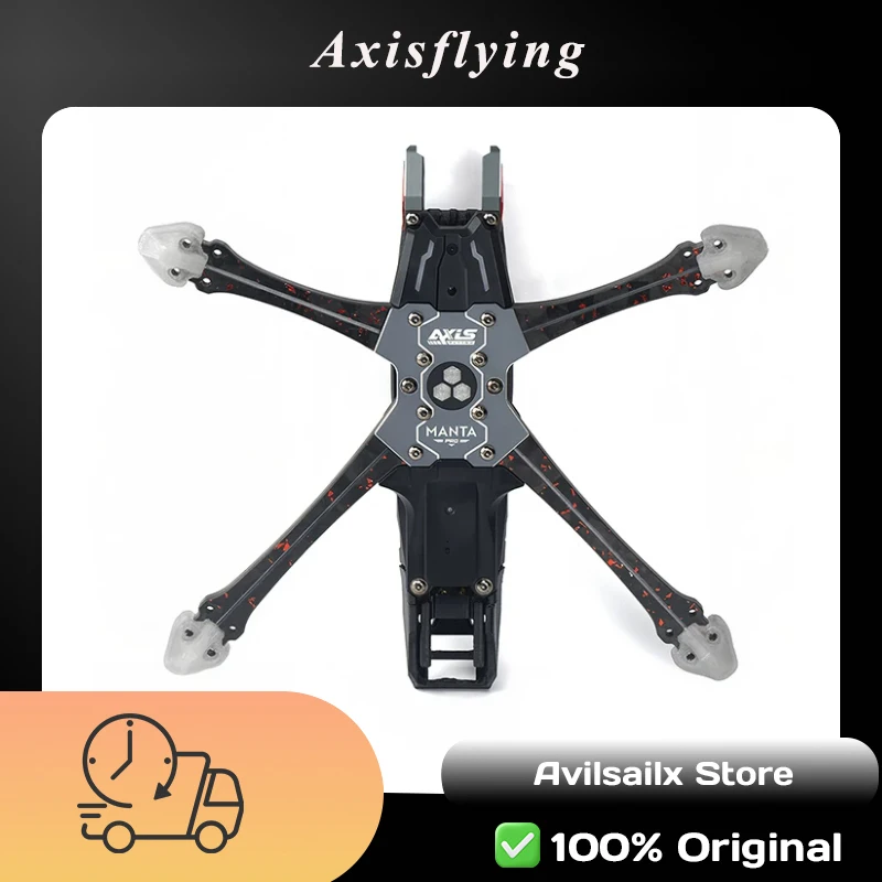 Axisflying Manta 5 Pro Squashed X 5" FPV Frame Kit | 6S 226.5mm Freestyle/ Racing Drone
Axisflying Manta 5 Pro Squashed X 5" FPV Frame Kit | 6S 226.5mm Freestyle/ Racing Drone