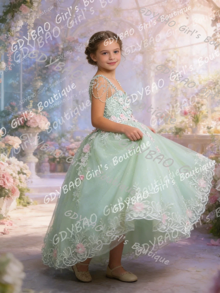 Sage Green Princess Flower Girl Dress For Wedding Kids Embroidered Lace Pageant Dress With Tassel Birthday Party Dress Custom
Sage Green Princess Flower Girl Dress For Wedding Kids Embroidered Lace Pageant Dress With Tassel Birthday Party Dress Custom