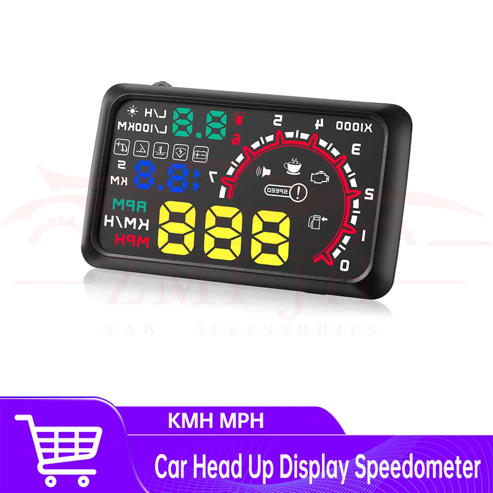 W02 Head-up Display Car Speed Projector Speedometer KMH MPH Water Temperature Voltage Meter Fuel Consumption Over-speed Alarm
W02 Head-up Display Car Speed Projector Speedometer KMH MPH Water Temperature Voltage Meter Fuel Consumption Over-speed Alarm