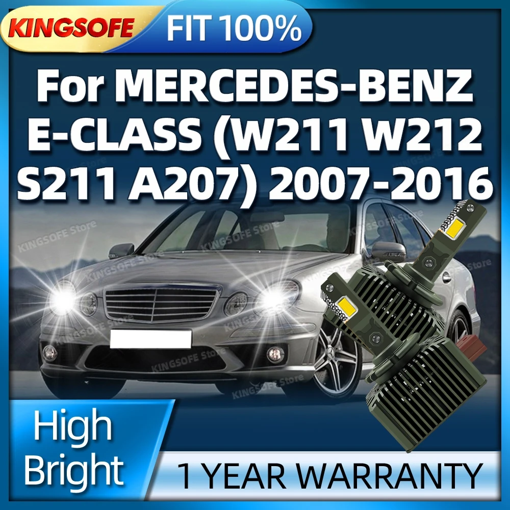 LED Headlights D1S 50000LM Super Bright Car Light Plug and Play For MERCEDES BENZ E CLASS W211 W212 S211 A207 2007-2016 2012
LED Headlights D1S 50000LM Super Bright Car Light Plug and Play For MERCEDES BENZ E CLASS W211 W212 S211 A207 2007-2016 2012