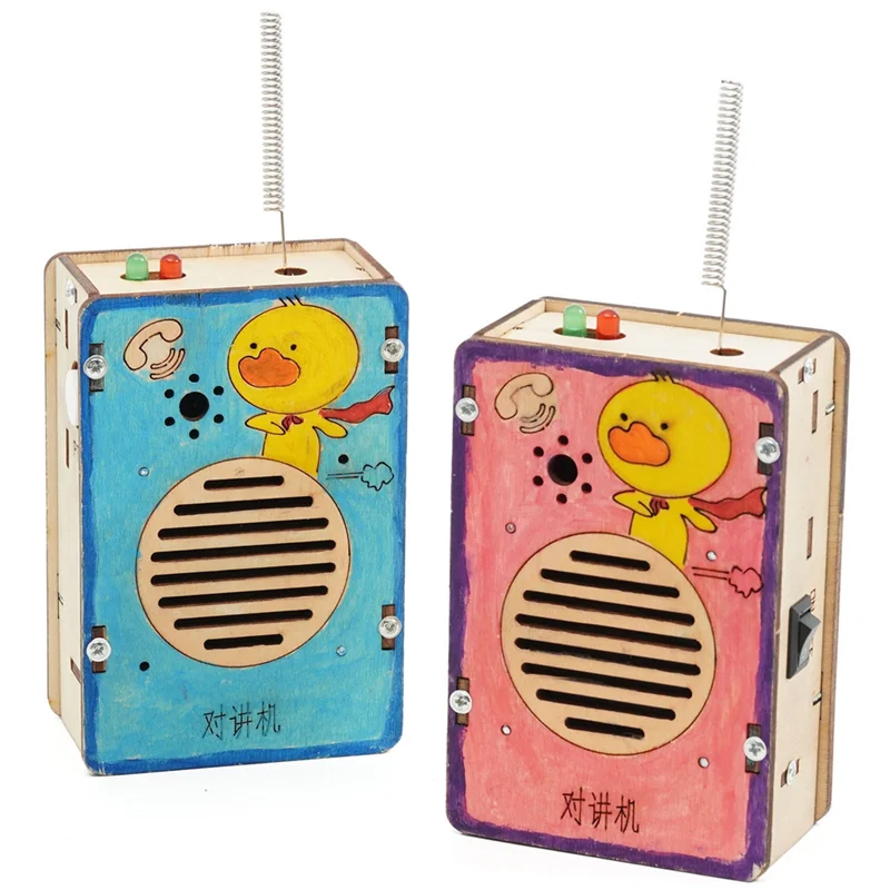 Highly Recommended-2Pcs DIY Wireless Walkie-Talkie Model Science Toys Kids Experimental Tool Kit Learning Education Wooden Puzzl
Highly Recommended-2Pcs DIY Wireless Walkie-Talkie Model Science Toys Kids Experimental Tool Kit Learning Education Wooden Puzzl