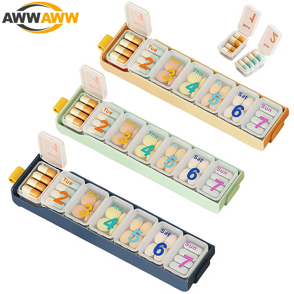 Weekly Pill Organizer 2 Times a Day,Pill Box 7 Day AM PM with Large Compartments,Pill Container for Vitamins,Fish Oils,Medicines
Weekly Pill Organizer 2 Times a Day,Pill Box 7 Day AM PM with Large Compartments,Pill Container for Vitamins,Fish Oils,Medicines