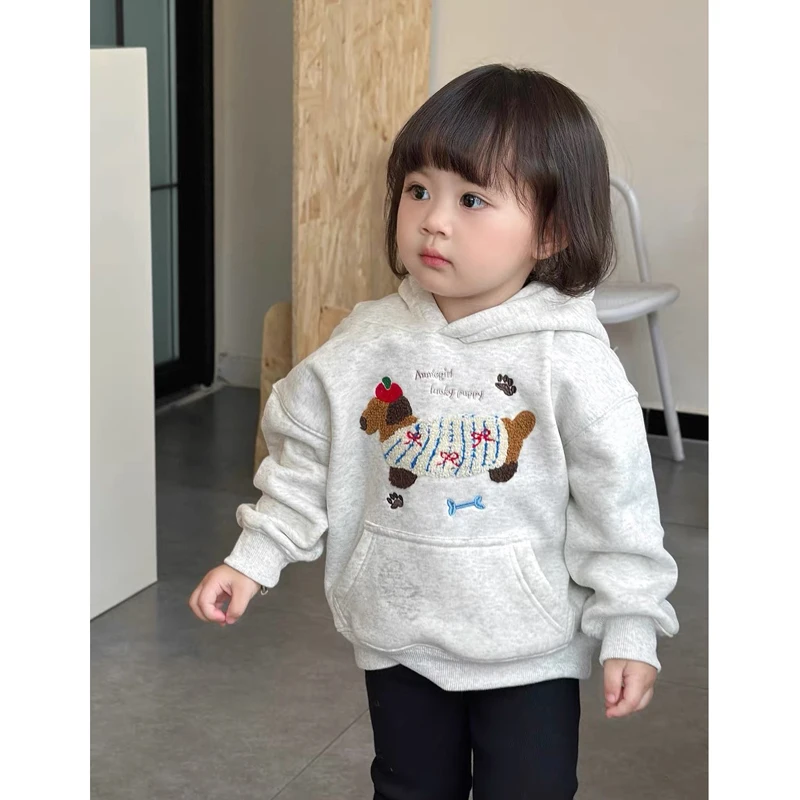 Girls Cartoon Hoodies Top Children 2024 New Autumn Winter Fashion Simple Casual Fleece Thick Hoodies Clothes Korean Sweet Style
Girls Cartoon Hoodies Top Children 2024 New Autumn Winter Fashion Simple Casual Fleece Thick Hoodies Clothes Korean Sweet Style