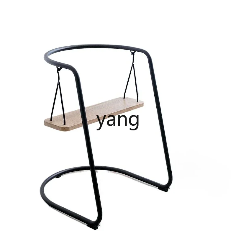 LTT Nordic retro wrought iron oak small swing chair, balcony casual rocking chair
LTT Nordic retro wrought iron oak small swing chair, balcony casual rocking chair