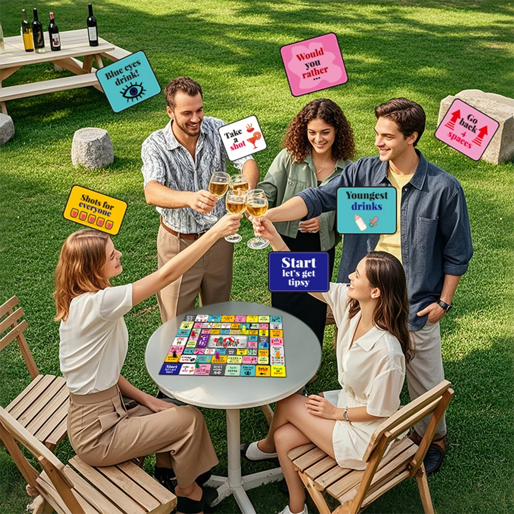 Drinking Board Game Tipsy Land Board Game 2-8 Players Bachelorette Party Games Fun Tipsy Land Drinking Games Party Supplies
Drinking Board Game Tipsy Land Board Game 2-8 Players Bachelorette Party Games Fun Tipsy Land Drinking Games Party Supplies