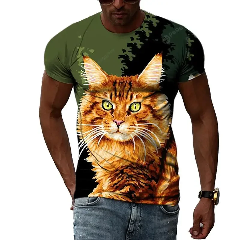 Summer Fashion Animal Graphic puss T Shirts For Men Casual 3D Print Tee Hip Hop Harajuku Personality Round Neck Short Sleeve Top
Summer Fashion Animal Graphic puss T Shirts For Men Casual 3D Print Tee Hip Hop Harajuku Personality Round Neck Short Sleeve Top