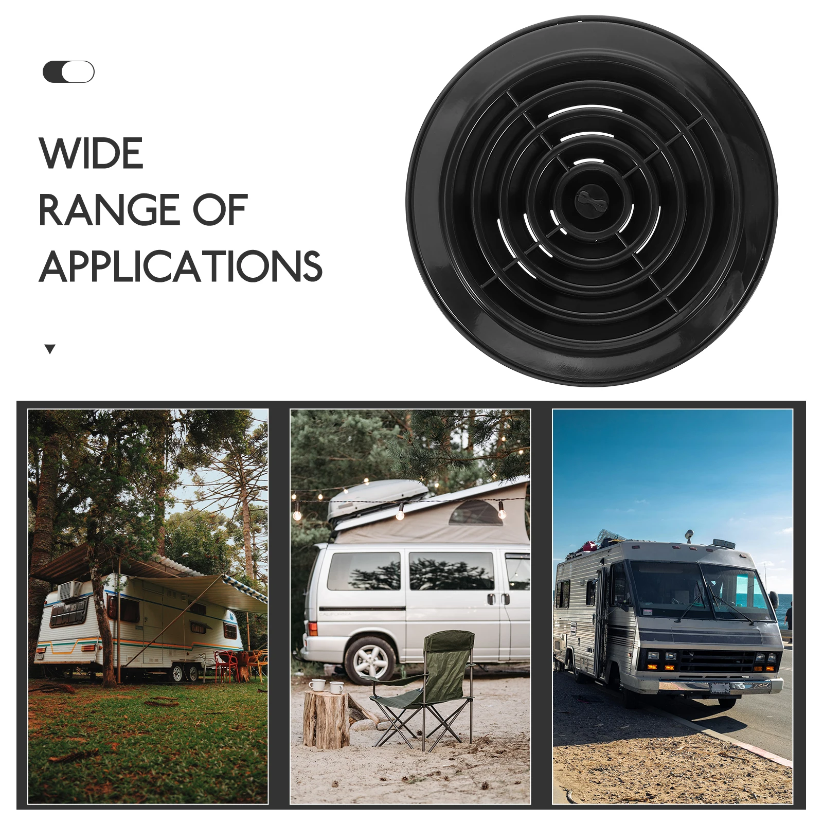 Sturdy Air Conditioner Vent Cover RV Round Louvered Outlet Panel Durable Adjustable Modern Design Interior Air Vent
Sturdy Air Conditioner Vent Cover RV Round Louvered Outlet Panel Durable Adjustable Modern Design Interior Air Vent