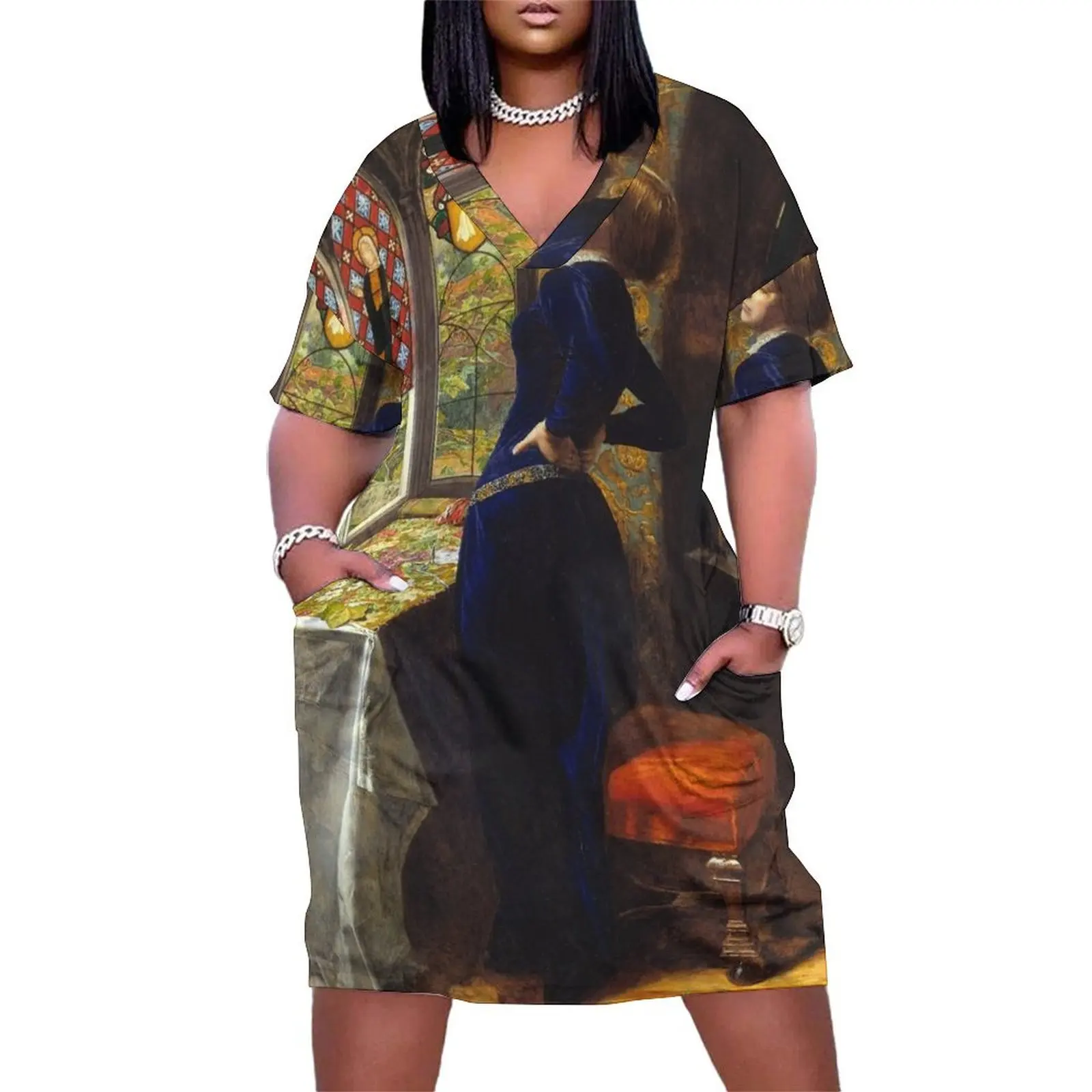 Mariana - John Everett Millais - 1851 Loose Pocket Dress summer dress woman 2025 trendy dress dresses women fairy
Mariana - John Everett Millais - 1851 Loose Pocket Dress summer dress woman 2025 trendy dress dresses women fairy